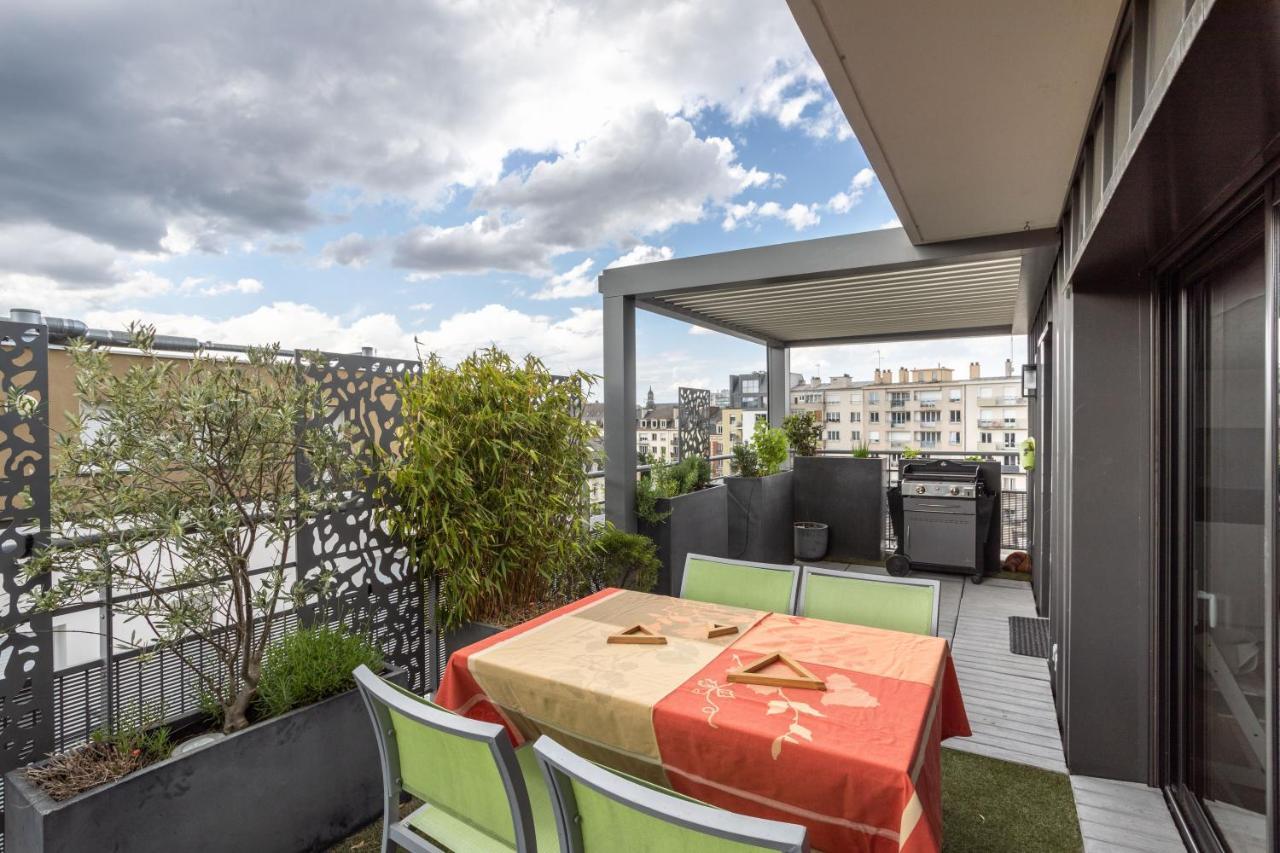 Illanka - Appartement 3 Chambres Avec Parking Et Terrasse Proche Gare Ренн Экстерьер фото
